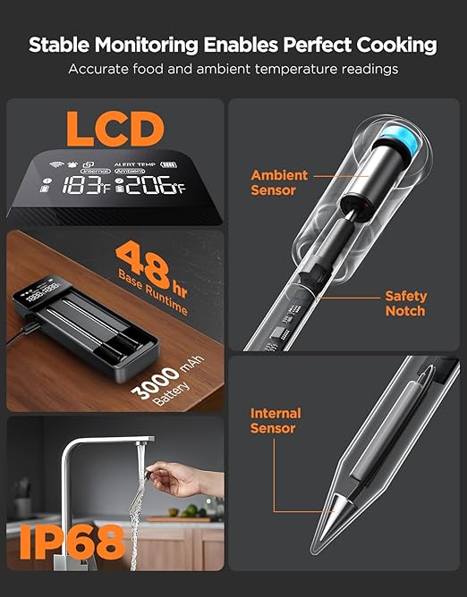 GoveeLife Smart Wireless Meat Thermometer 2 Probes - Image 3