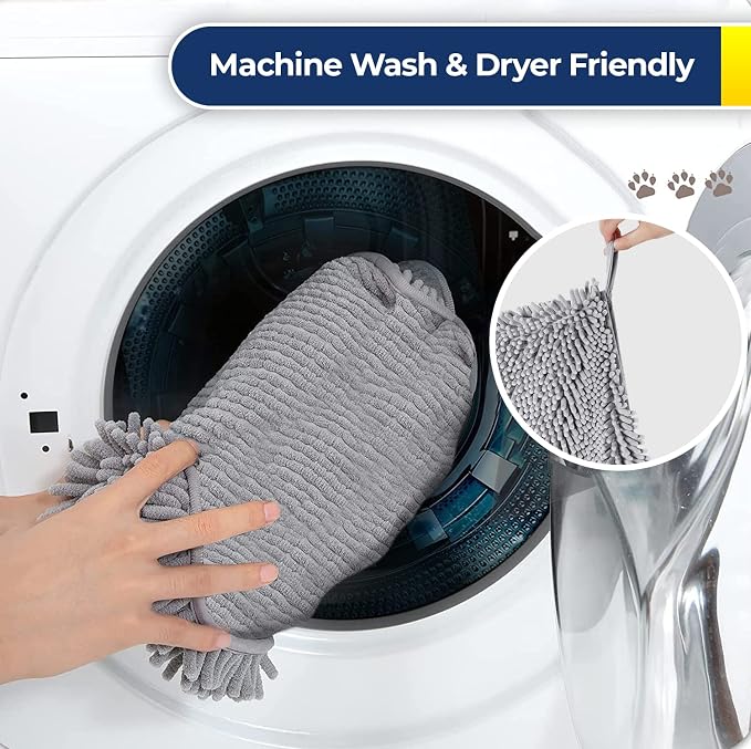 Muddy Mat Doggy Dryer, Highly Absorbent Microfiber Washable Dog Shammy Quick - Image 6