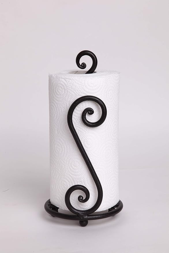 RTZEN Matte Black Paper Towel Holder Countertop - Image 8