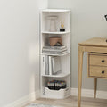 Furinno Reed Corner Shelf, 4-Tier Corner Bookshelf, Book Shelf, Corner Shelves by Furinno-FitsYourSpaceFitsYourBudget
