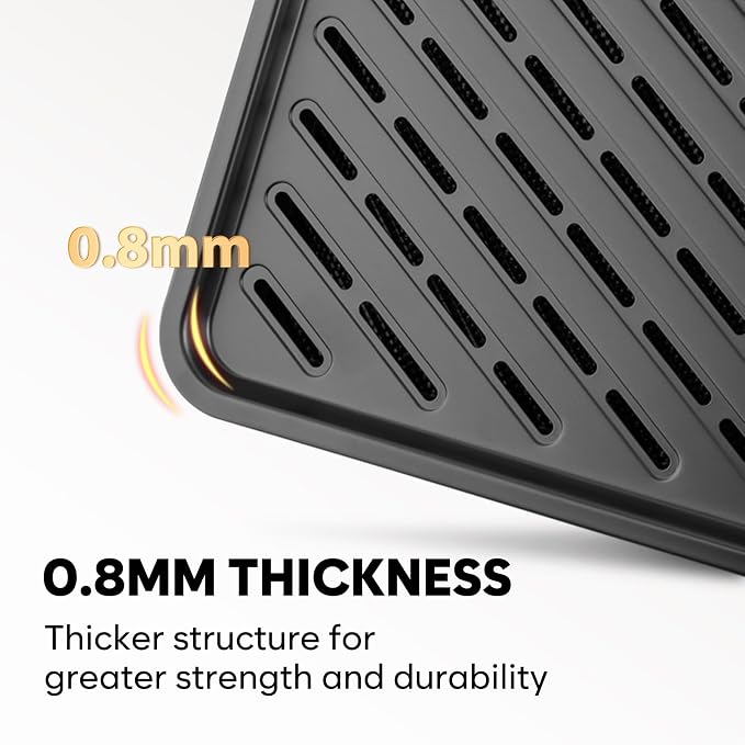 Half Sheet Pan with Cooling Rack 17.3” x 13.1”, Cookie Sheets - Image 4