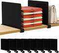 HBlife 8 Pack Black Shelf Dividers, Vertical Purse Organizer by HBlife