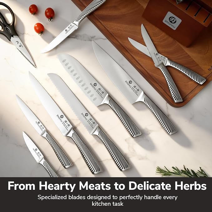 imarku 14-Piece Knife Set, Japanese Stainless Steel Knives Set - Image 6