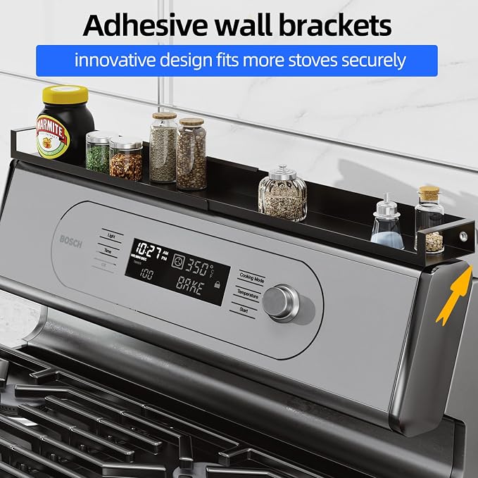 SZJHXIN 4X Strong Magnetic Stove Top Shelf, Adjustable 15-30 Inches, Fits - Image 2