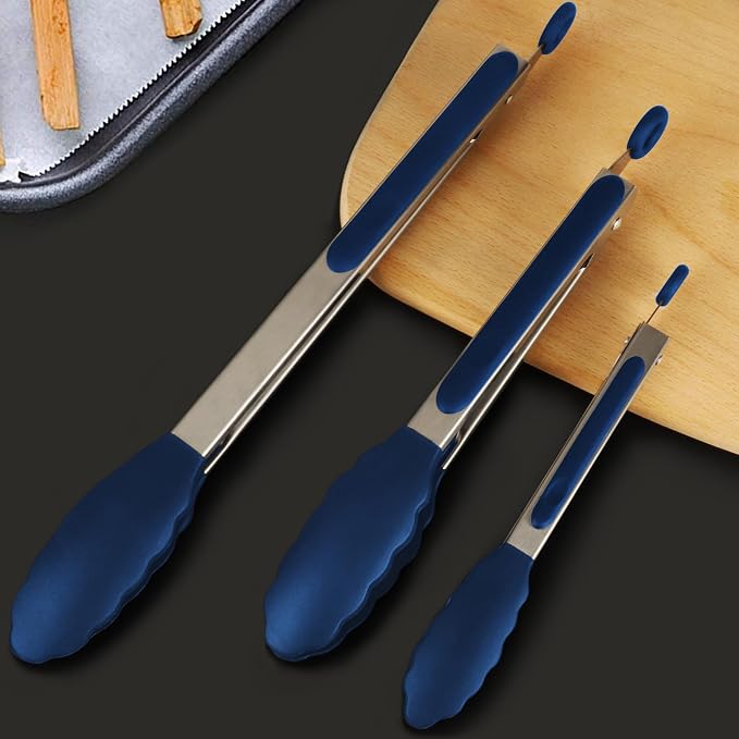 HOTEC Premium Stainless Steel Locking Kitchen Tongs - Image 6