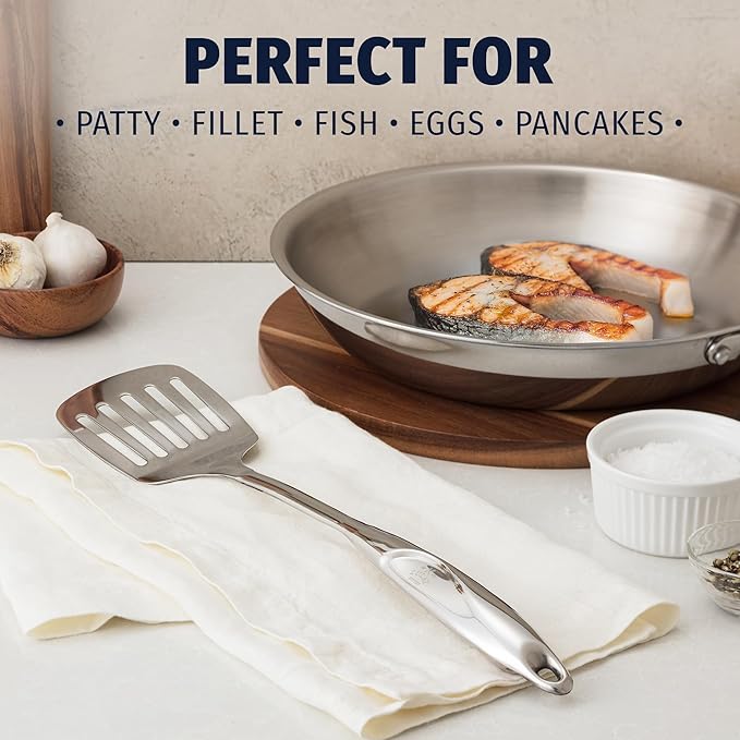 Zulay Kitchen Stainless Steel Slotted Turner - Image 2
