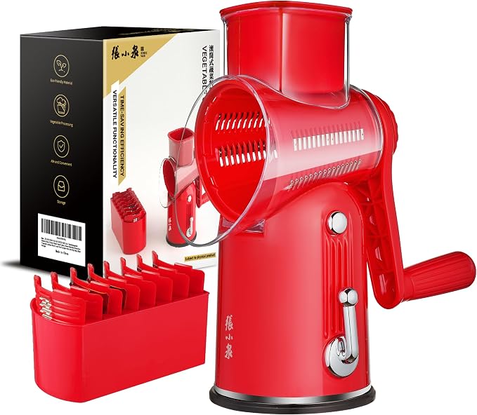 Rotary Cheese Grater Manual Hand Crank - Image 8