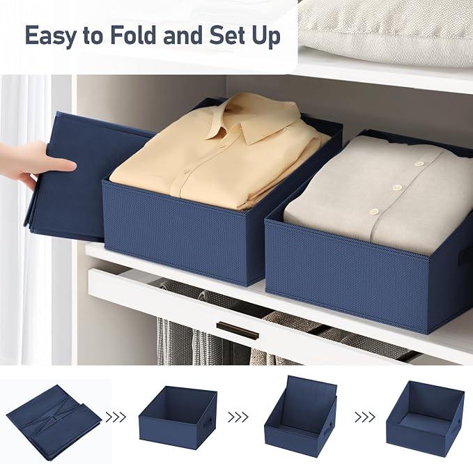 DIMJ Closet Storage Bins 10 Pack - Image 4