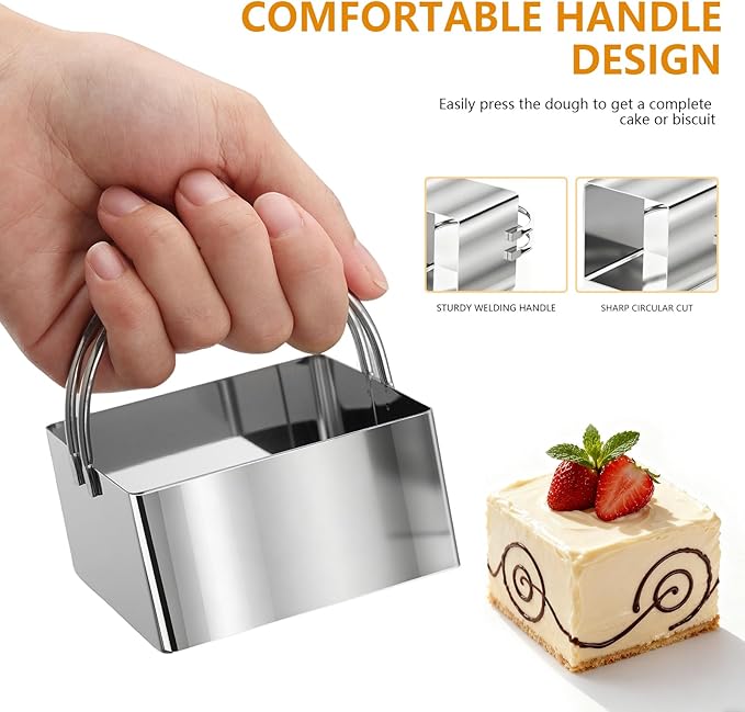 4 Pieces Square Cookie Cutters - Image 2