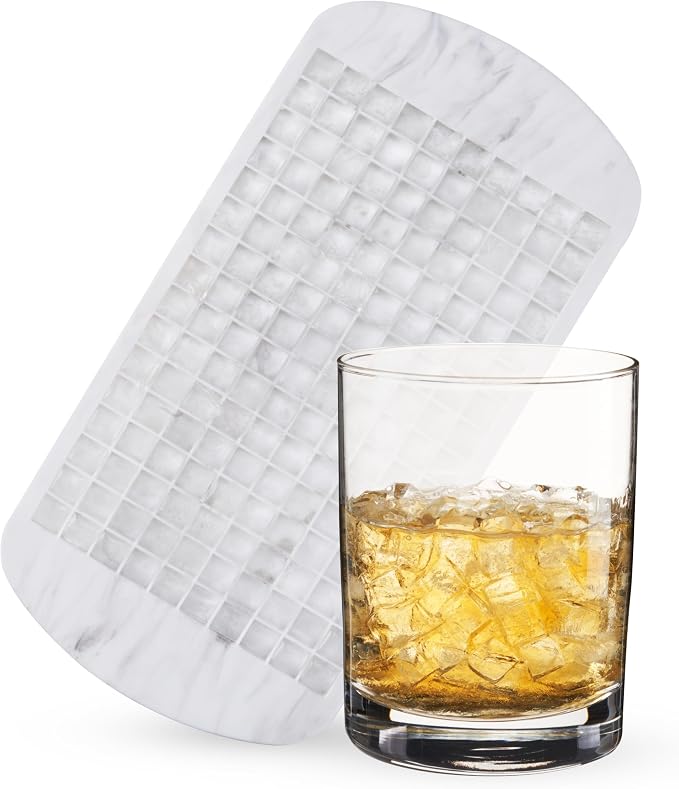 Host Mini Ice Cube Tray, Makes 160 Cubes, Durable Silicone Trays, Iced Coffee by HOST