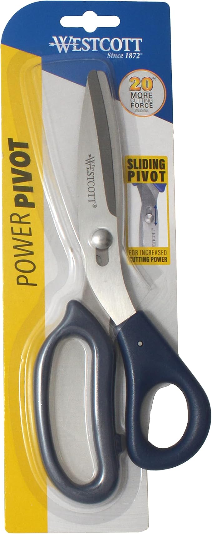 Westcott 8" Power Pivot Stainless Steel Hard Handle High-Leverage Crafting and - Image 4