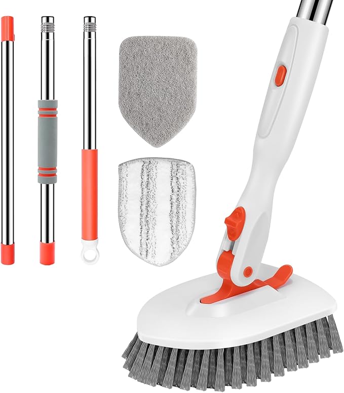 SetSail Tile Tub Scrubber Brush 3-in-1 Shower Scrubber by SetSail