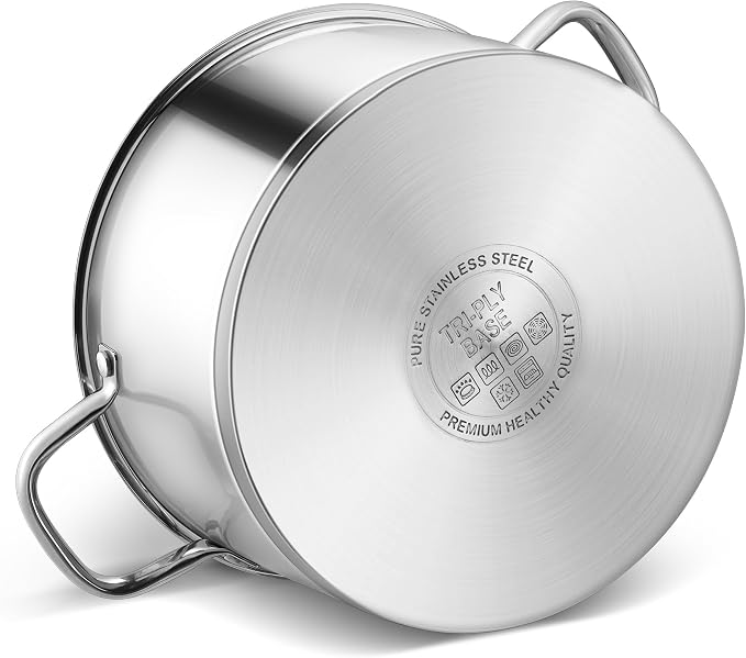 LIANYU Stainless Steel Stock Pot, 8 QT Large Soup Pot - Image 9