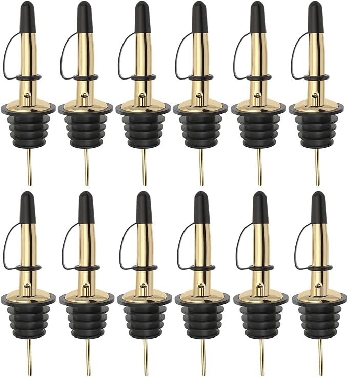 Pafusen 12 Pack Liquor Bottle Pourers, Liquor Pour Spout - Image 2