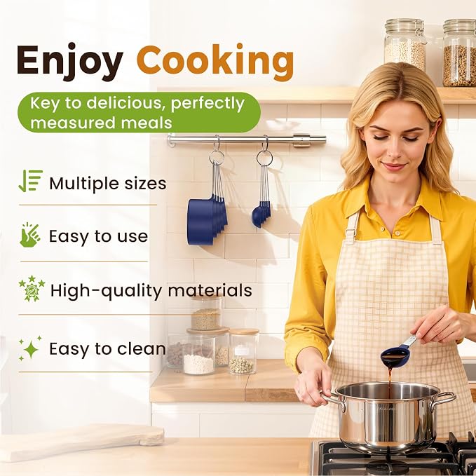 16PCS Measuring Cups and Spoons Set, Measuring Spoon Set - Image 4