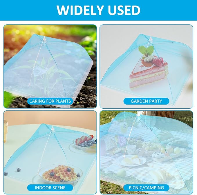 Mesh Food Covers for Outside, 5 Pack Pop-Up Food Tents - Image 4