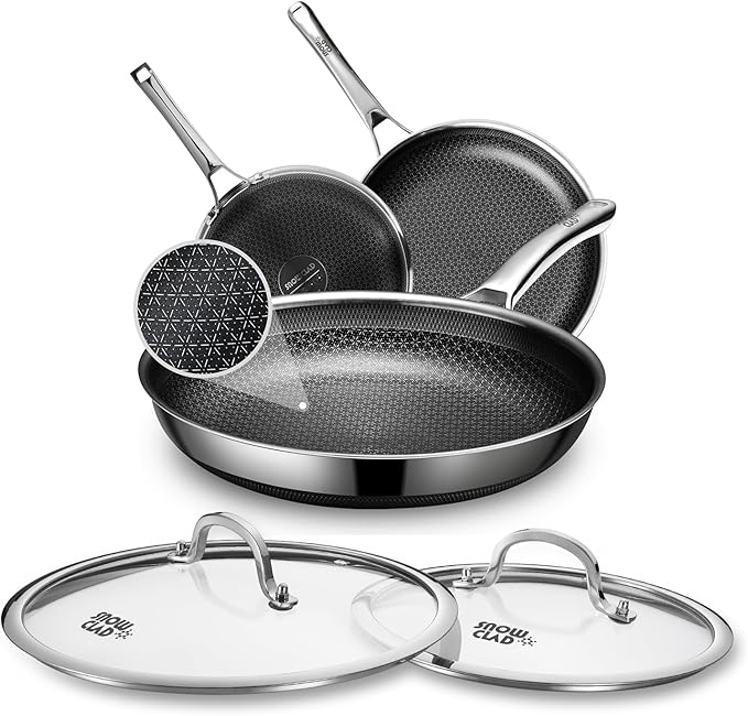 SNOWCLAD Hybrid Pans Set Nonstick by SNOWCLAD
