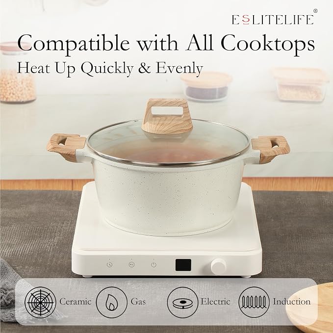 ESLITE LIFE Nonstick Stock Pot - Image 4