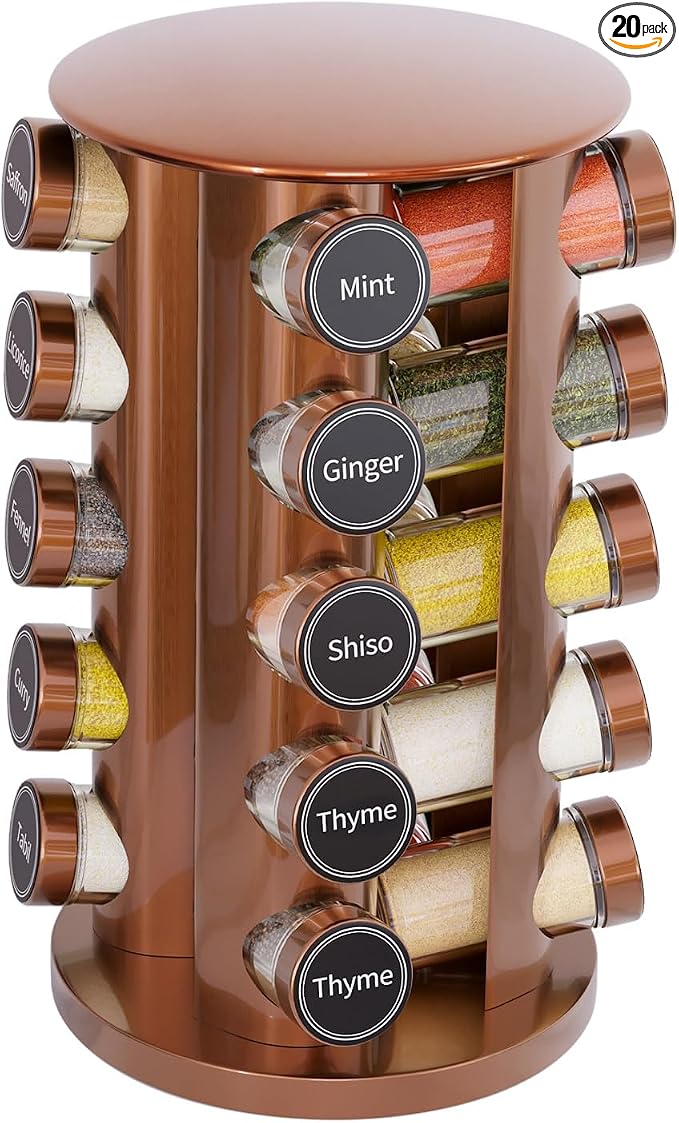 New England Stories Revolving Spice Rack Set by NewEnglandStories
