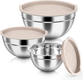 HaWare Mixing Bowls with Airtight Lids, 6-Piece Stainless Steel Salad Bowls by HaWare