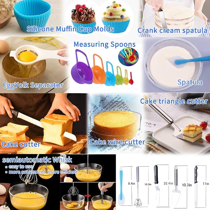Cake Decorating Kit Cake Decorating Supplies, 66 Icing Piping Nozzles, Cake - Image 5
