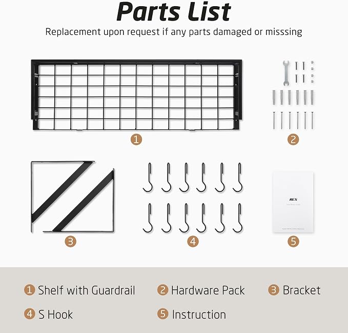 KES 30-Inch Kitchen Pan Pot Rack Wall Mounted Hanging Storage Organizer Wall - Image 9