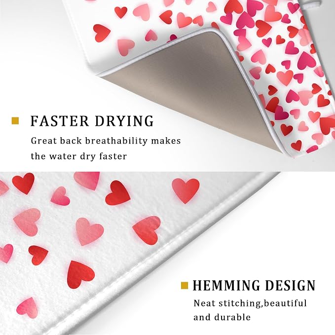 Valentine's Day Dish Drying Mat - Image 3