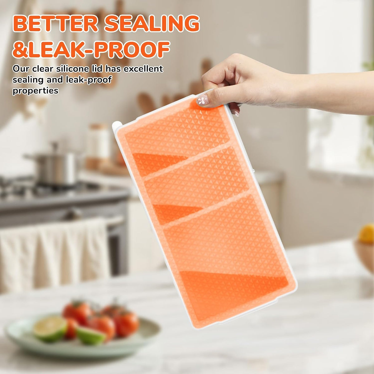 Silicone Freezer Trays with Lid (2-Pack), 1-Cup & 2-Cup Silicone Molds