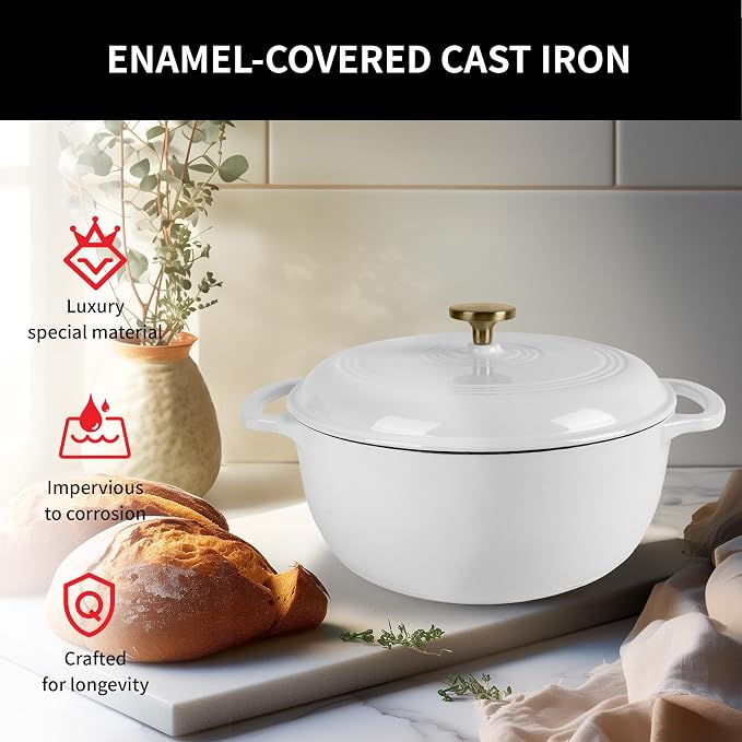 Premium Enameled Cast Iron Dutch Oven - Image 2
