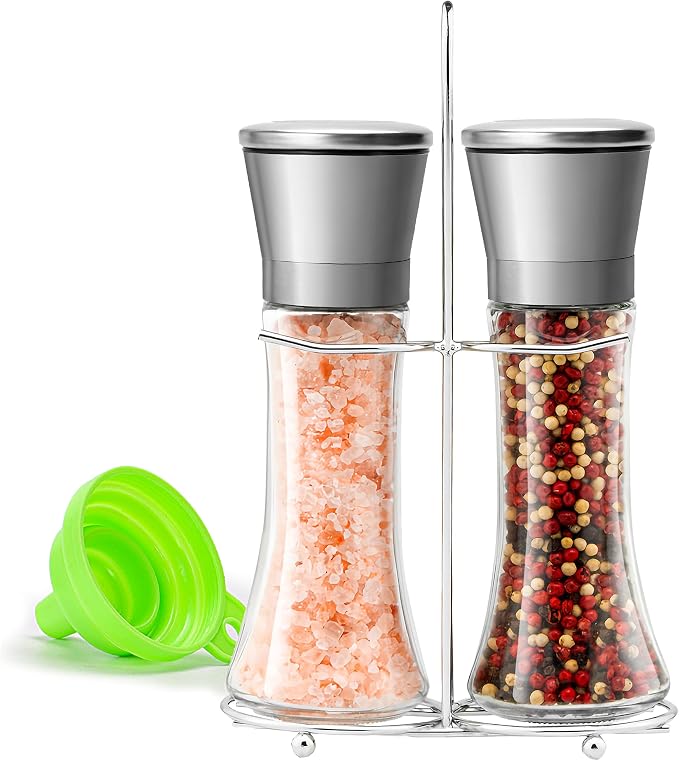 Salt and Pepper Grinder Set by MJINGMEI