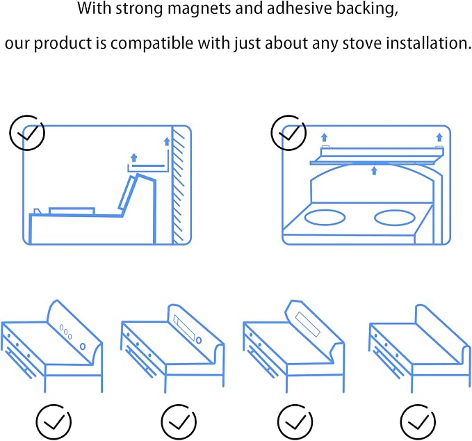 SZJHXIN 4X Strong Magnetic Stove Top Shelf, Adjustable 15-30 Inches, Fits - Image 6