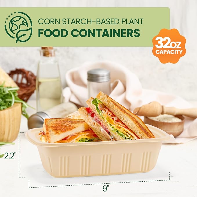 Glotoch Express 32 oz-200 Pack Meal Prep Containers - Image 2