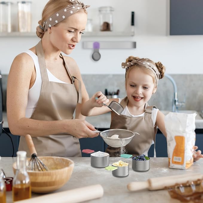 Magnetic Measuring Cups, 8 Stainless Steel Nesting Measuring Cup Set - Image 5