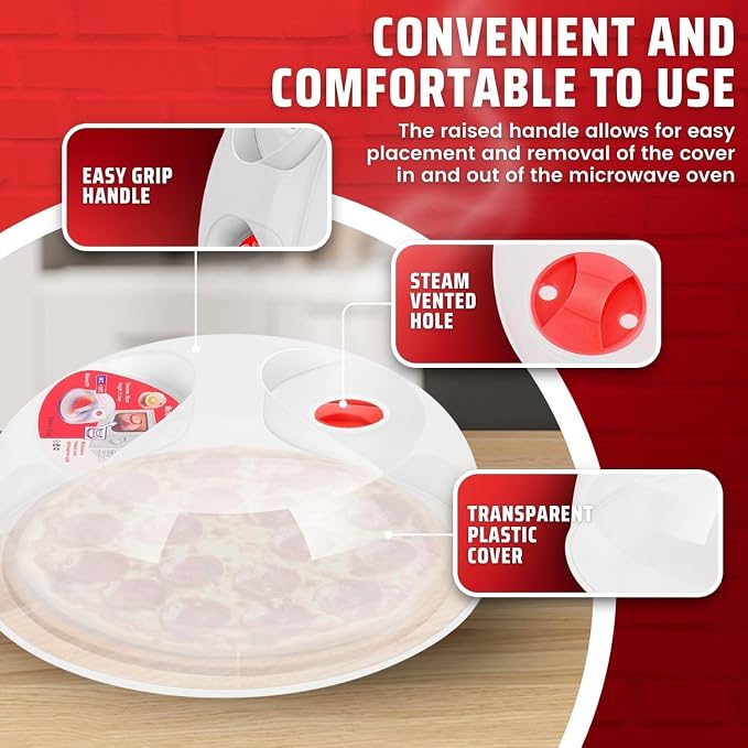Flexzion 11.5 Inch Microwave Splatter Cover - Image 7