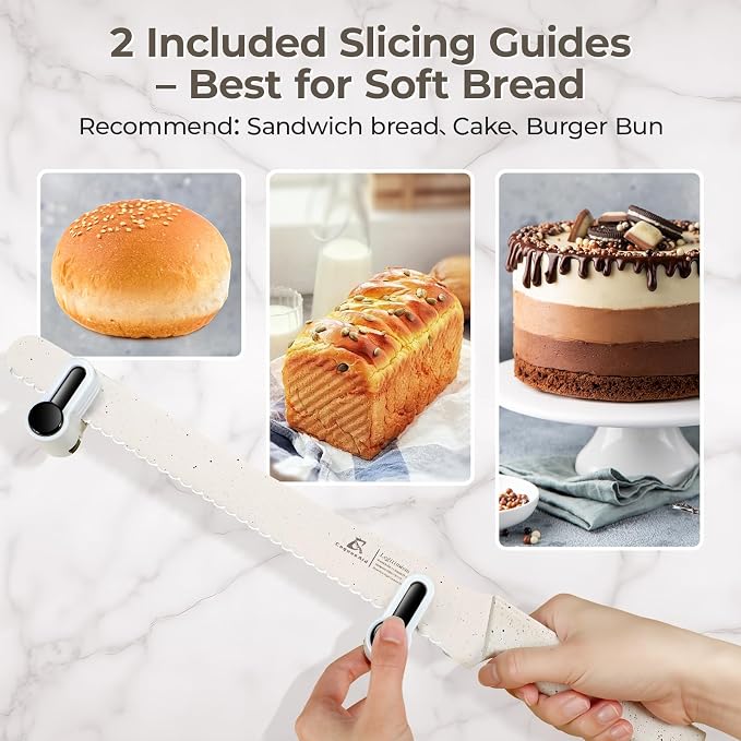 CoquusAid Upgrade Bread Knife for Homemade Bread, World‘s 1st Double Serrated - Image 7