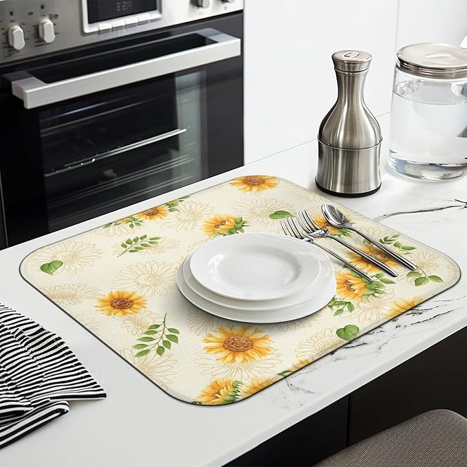 Dish Drying Mat Drainer Pads - Image 3