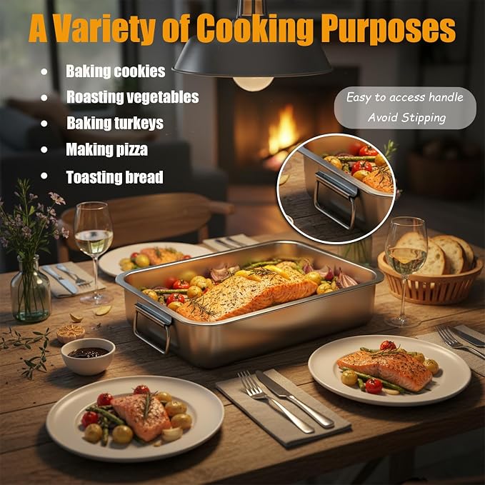 Stainless Steel Roasting Pan - Image 5