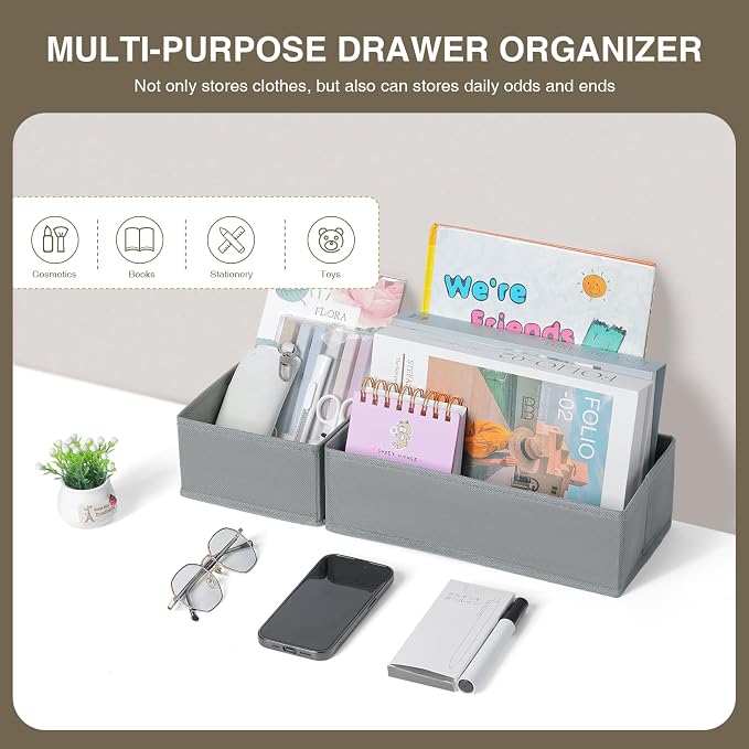 DIMJ Drawer Organizer Clothes, Dresser Organizer - Image 5