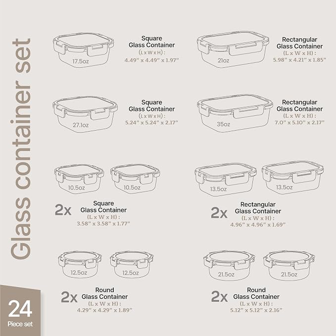 Bakken Borosilicate Glass Food Storage Containers - Image 3