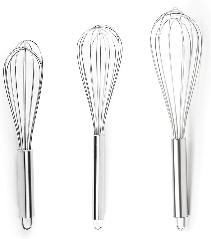 Fox Run 5830 Set of 3 Stainless Steel Wire Balloon Whisks by foxrunbrands