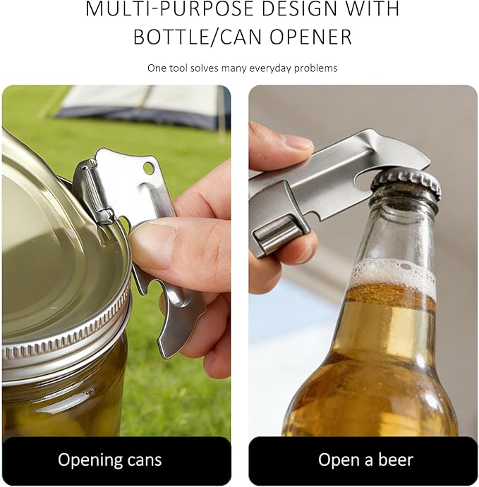 12 Pcs Military Can Opener, P38 Can Opener Military, Stainless Steel P38 Can - Image 4