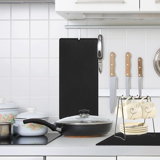 GeeRic Dish Drying Mats, Heat-resistant Silicone Mat - Image 7