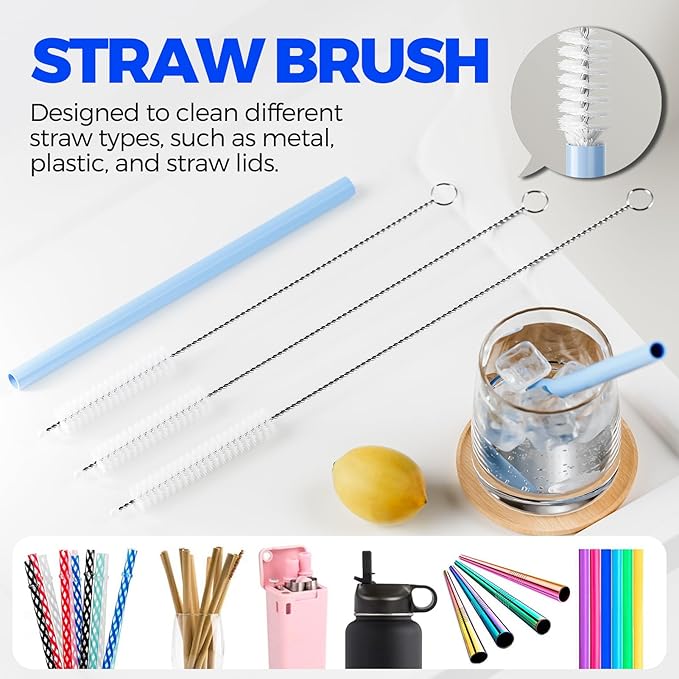 6 Pack Holikme 4 in 1 Cup Lid Cleaning Brush Set - Image 5