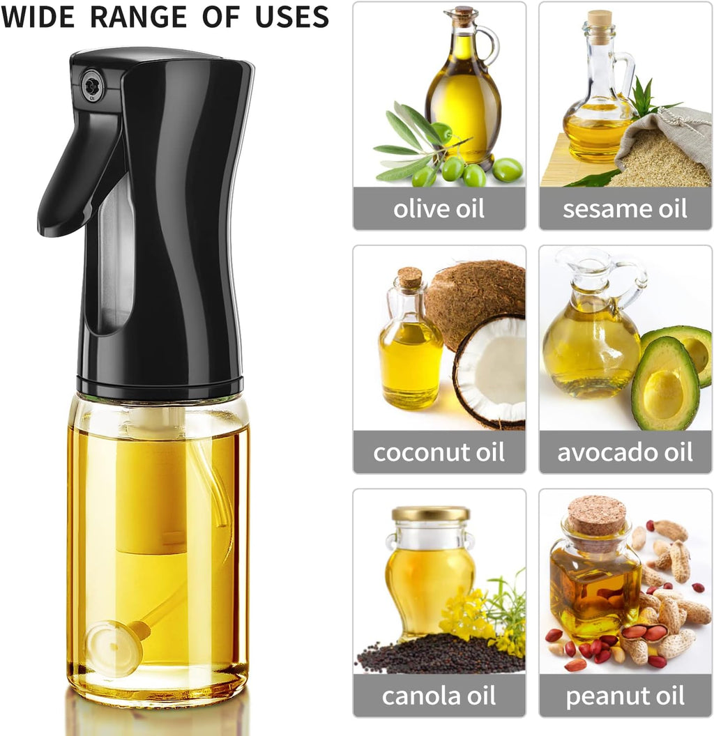 Oil Sprayer for Cooking, 200ml Glass Olive Oil Sprayer Mister, Olive