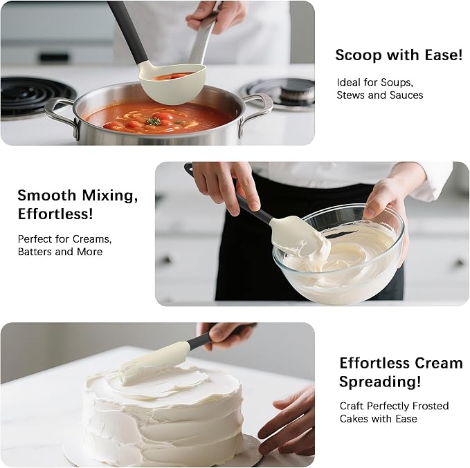 Coukre Silicone Kitchen Cooking Utensils Set - Image 4