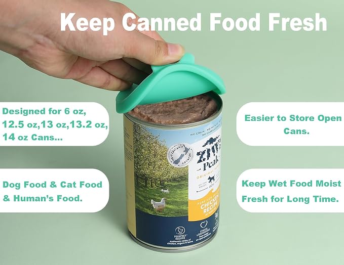 COMTIM Can Covers for Dog Food Cans, Silicone Pet Dog Food Can Covers Lids for - Image 5