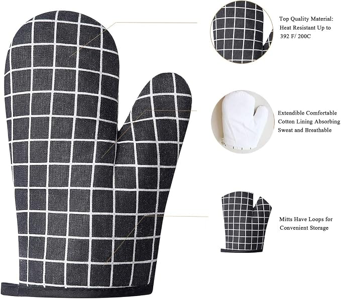 Oven Mitts and Potholders BBQ Gloves-Oven Mitts and Pot Holders - Image 2