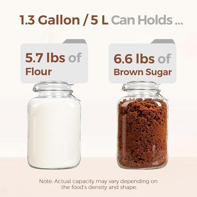 ComSaf 5L Square Glass Jars - Image 3