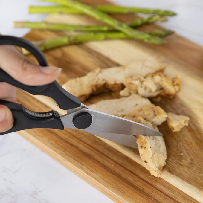 Rae Dunn Kitchen Scissors- Stainless Steel Kitchen Shears, Cooking Scissors - Image 6