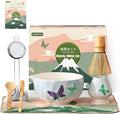 Clay&Fire Matcha Whisk Set，9 Pcs Ceramic Matcha Set, 15 OZ Matcha Bowl by FocusonMatchaWhiskSet